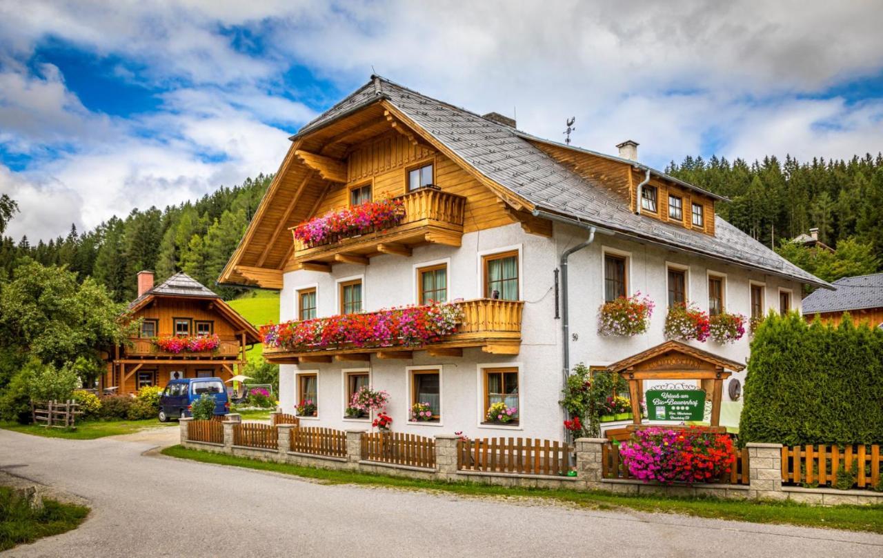 Biobauernhof Tonimoertl Villa Mariapfarr Exterior photo